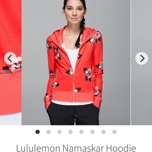 Lululemon Namaskar Red Floral Hoodie